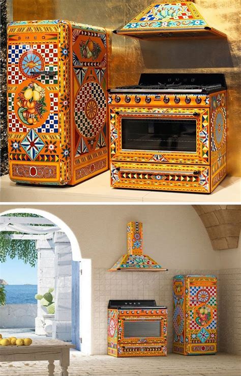 dolce & gabbana X smeg transform kitchen .